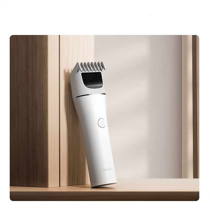 Aparat de tuns ENCHEN Hair Clipper Boost 2, Uscat, 4600 RPM, 800mAh, Alb
