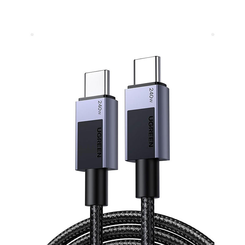 Cablu de date si incarcare UGREEN USB-C to USB-C PD 3.1 Fast Charging Cable L513, USB C la USB C, Negru, 1m