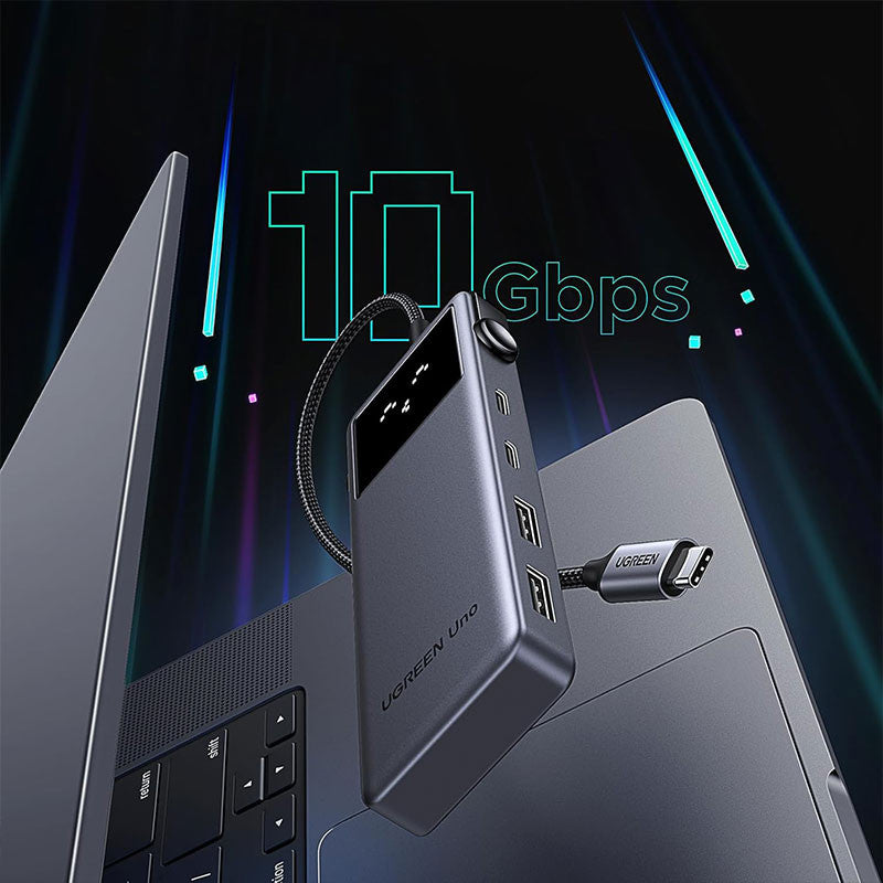 Adaptor multifunctional UGREEN 6-in-1 USB-C Hub CM888, 2 x USB A 3.2, 2 X USB C 3.2, 1 X USB C PD 100W, 1 X HDMI 4K, Gri