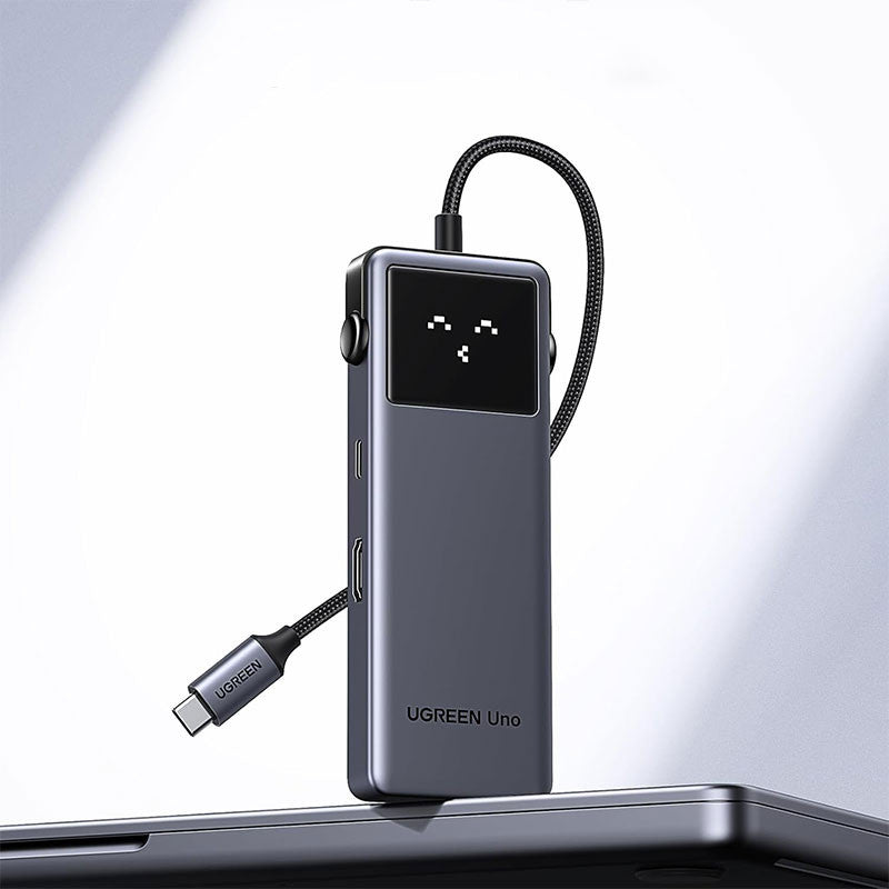Adaptor multifunctional UGREEN 6-in-1 USB-C Hub CM888, 2 x USB A 3.2, 2 X USB C 3.2, 1 X USB C PD 100W, 1 X HDMI 4K, Gri