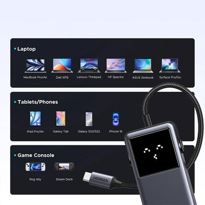 Adaptor multifunctional UGREEN 6-in-1 USB-C Hub CM888, 2 x USB A 3.2, 2 X USB C 3.2, 1 X USB C PD 100W, 1 X HDMI 4K, Gri