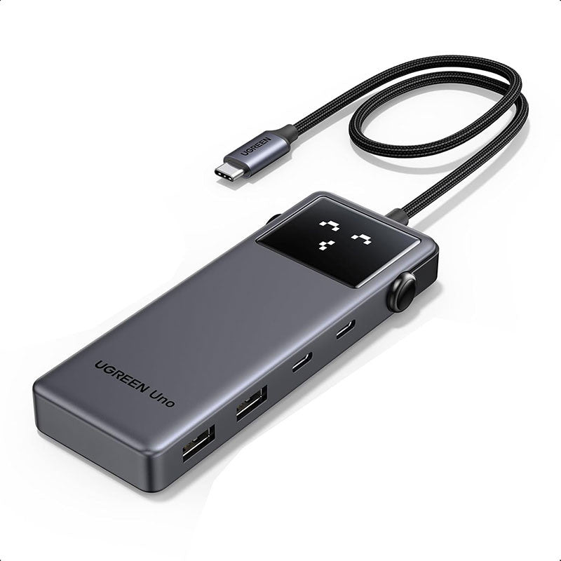 Adaptor multifunctional UGREEN 6-in-1 USB-C Hub CM888, 2 x USB A 3.2, 2 X USB C 3.2, 1 X USB C PD 100W, 1 X HDMI 4K, Gri