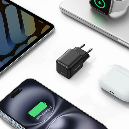 Incarcator rapid retea UGREEN 20W USB-C GaN Fast Charger EU X512, 1 x USB C, Negru
