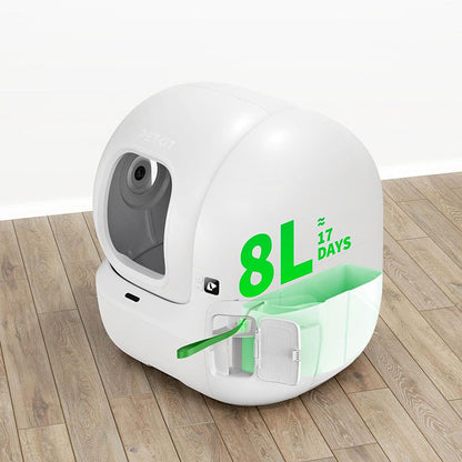 Litiera smart cu autocuratare PETKIT Purobot Max Pro with Camera Self-Cleaning pentru pisici, Recunoastere faciala, 8L