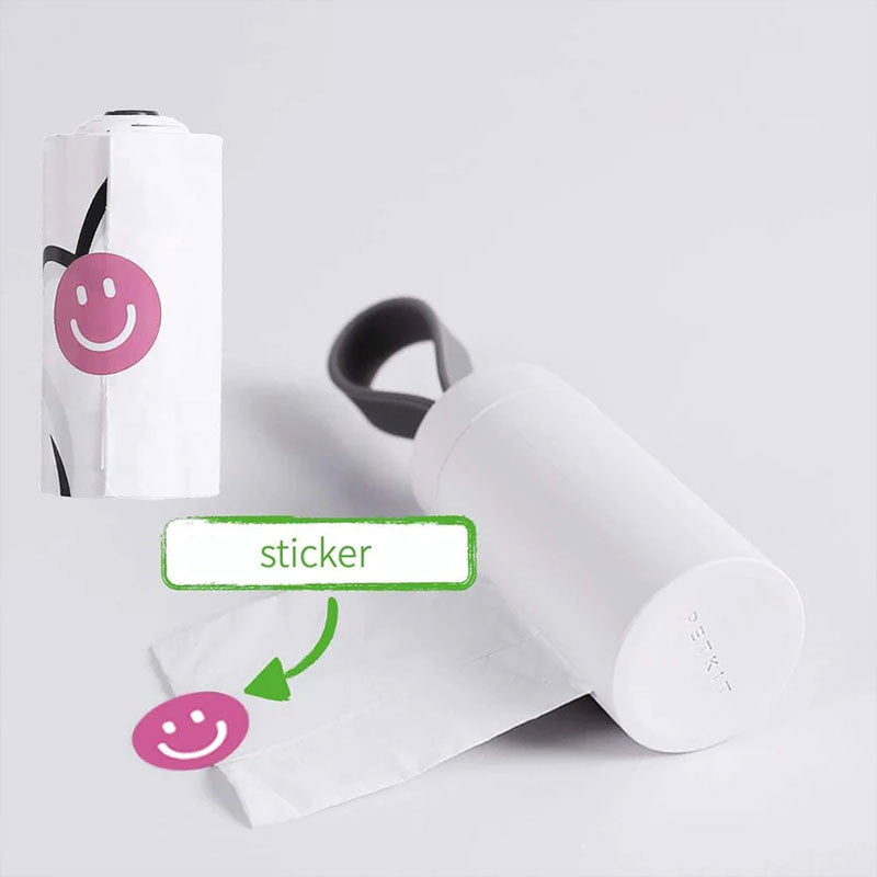 Suport pungi igienice biodegradabile pentru caini, PETKIT Dog Waste Bag, Alb