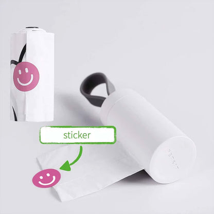 Suport pungi igienice biodegradabile pentru caini, PETKIT Dog Waste Bag, Alb