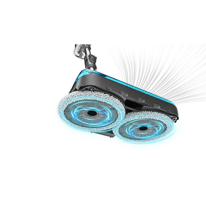 Aspirator vertical fara fir 2-in1 cu mop Jimmy JV9 Pro Aqua, 500W, 160AW, 4 moduri aspirare, autonomie 65 min, afisaj Smart LED