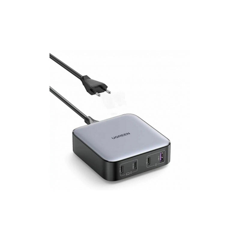 Incarcator rapid UGREEN Nexode 100W Desktop Charger EU CD328 + cablu USB-C, 3x USB-C, 1x USB-A, Gri