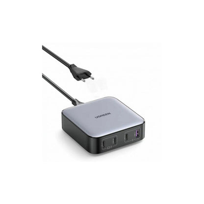 Incarcator rapid UGREEN Nexode 100W Desktop Charger EU CD328 + cablu USB-C, 3x USB-C, 1x USB-A, Gri