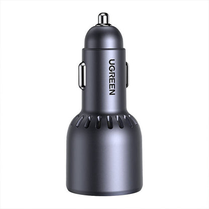 Incarcator auto UGREEN 75W 3-Port Fast Car Charger EC703, 1 x USB A, 2 x USB C, Negru