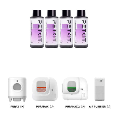 Set 4 Rezerve de Lichid PETKIT Concentrated Air Purifyin Refill-50ml pentru Litiera smart PetKit Pura X/Pura Max/Pura Max2