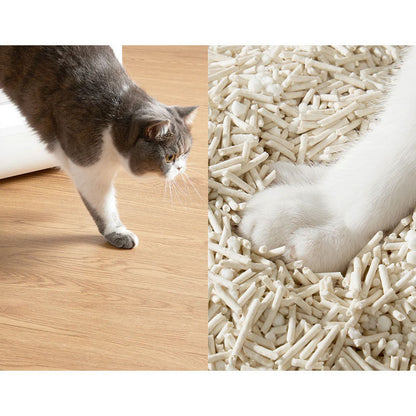 Set 4 cutii nisip ecologic litiera, PETKIT Natural Cat Litter, compatibil cu PetKit PURAMAX 2, PUROBOT MAX PRO si PUROBOT ULTRA