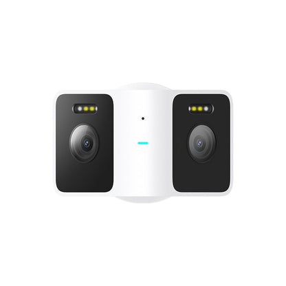 Camera de supraveghere exterior Xiaomi Outdoor Camera CW100 Dual 2K, doua obiective, alba, cu fir