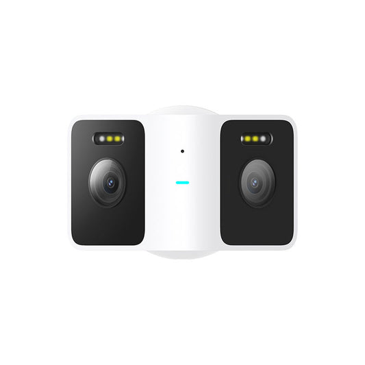 Camera de supraveghere exterior Xiaomi Outdoor Camera CW100 Dual 2K, doua obiective, alba, cu fir