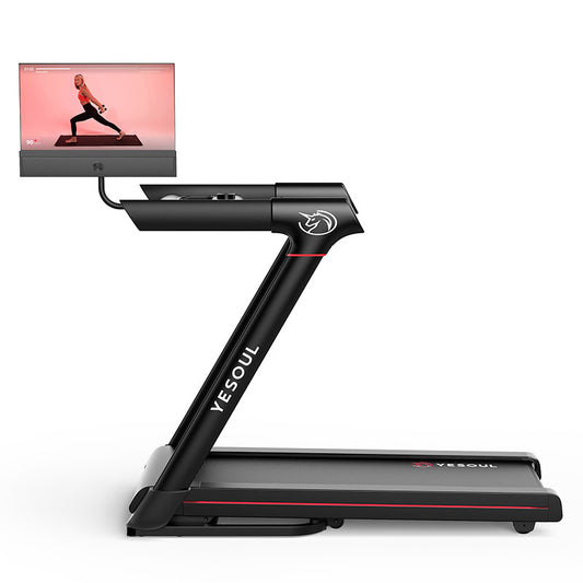 Banda de alergare YESOUL T3 Plus Treadmill, Black, inclinare 10%, pliere hidraulica, viteza max 14km/ora