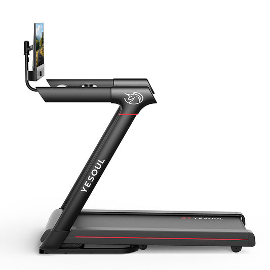 Banda de alergare YESOUL T3 Plus Treadmill, Black, inclinare 10%, pliere hidraulica, viteza max 14km/ora