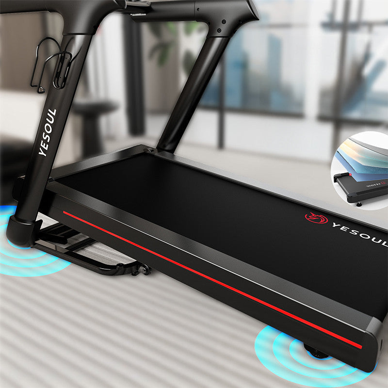 Banda de alergare YESOUL T3Pro Treadmill, inclinare 10%, Sistem Pliere, viteza maxima 14km/h, Kinomap / Ziwft