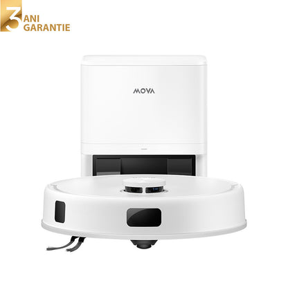 Aspirator robot cu mop MOVA E20S Pro Plus Robot Vacuum Cleaner, 13000Pa, 3200mAh, 3DAdapt™ Obstacle Avoidance, statie colectare