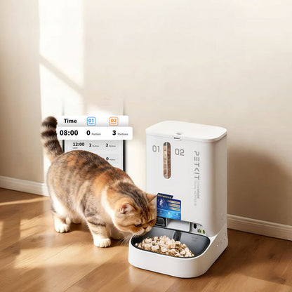 Dozator automat mancare animale de companie cu camera YumShare Dual-hopper 2 Automatic Feeder with Camera