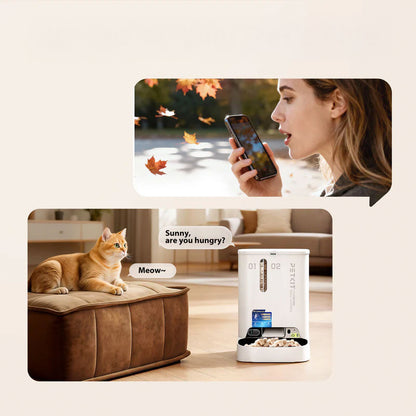 Dozator automat mancare animale de companie cu camera YumShare Dual-hopper 2 Automatic Feeder with Camera