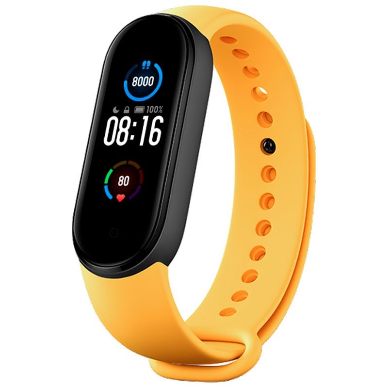 Set 3 curele Bratara fitness Xiaomi Mi Smart Band 5 - Verde, Galben, Albastru