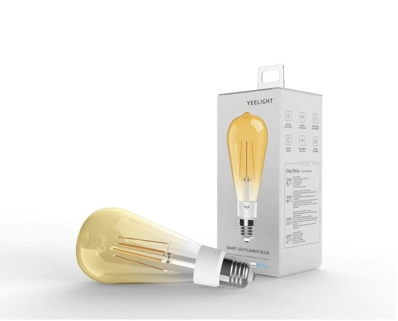 Bec cu filament Yeelight LED Filament Bulb ST64, 6W, 500lm
