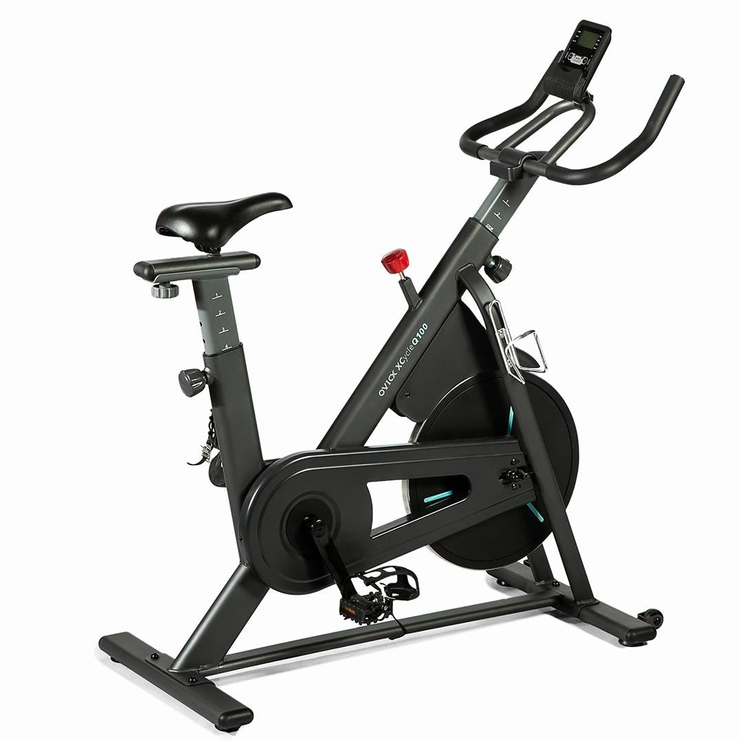 Bicicleta fitness OVICX Q100C Spinning bike, display multifunctional LCD