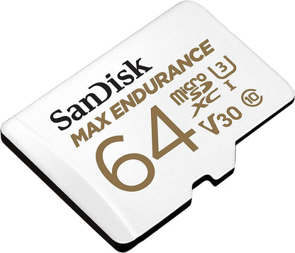 Card de memorie SanDisk 64 GB micro SD Max Endurance Video, cu Adaptor,  Class 10, V30, UHS U3