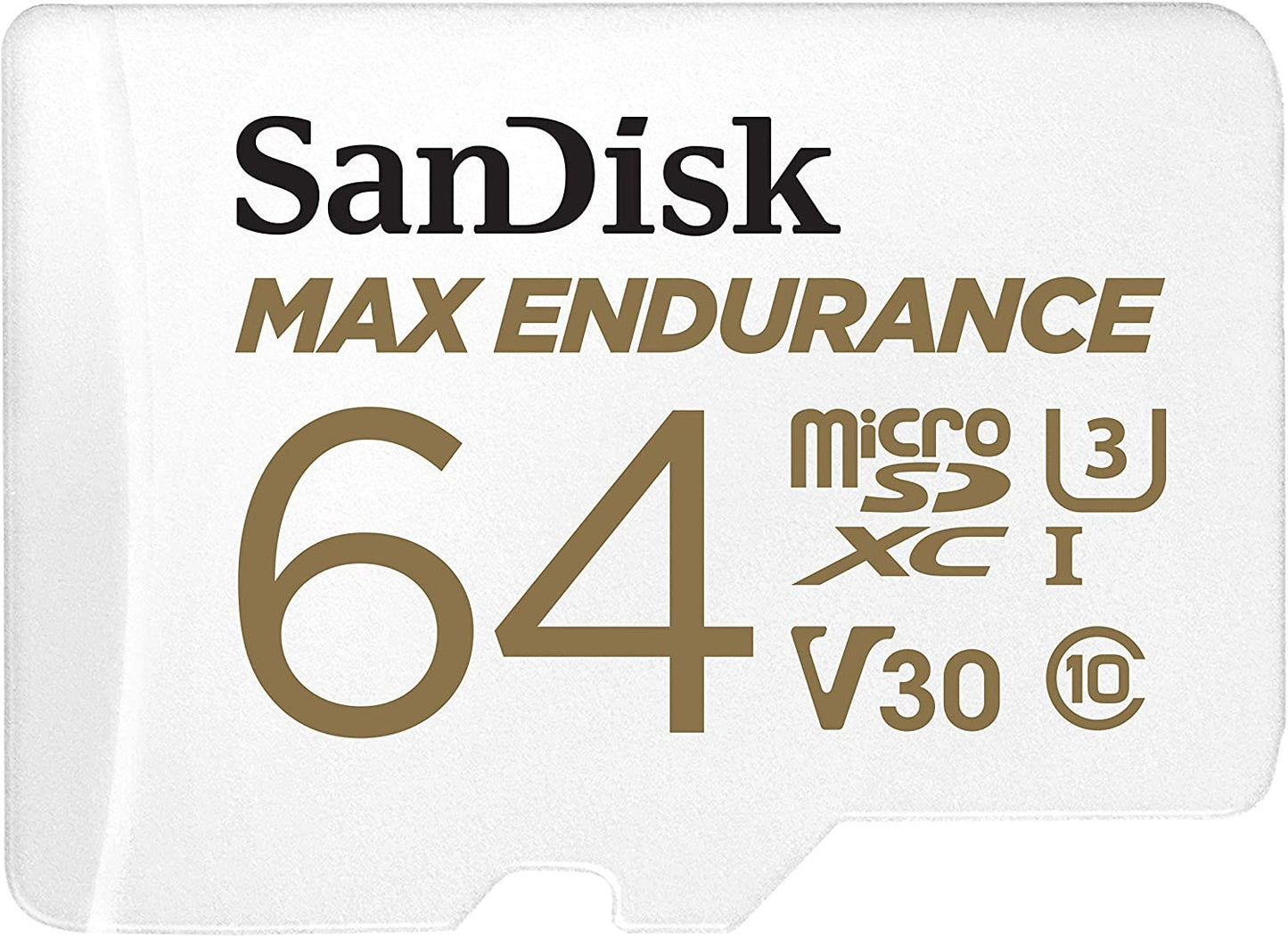 Card de memorie SanDisk 64 GB micro SD Max Endurance Video, cu Adaptor,  Class 10, V30, UHS U3