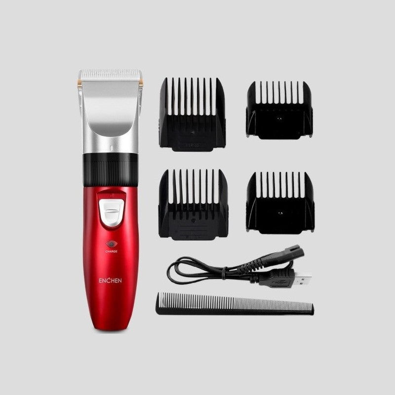 Aparat de tuns barba si parul ENCHEN SHARP R, Rosu