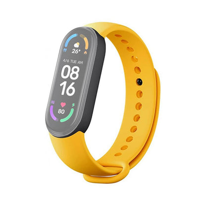 Set 3 curele Bratara fitness Xiaomi Mi Smart Band 6 - Ivory, Verde Maslin, Galben