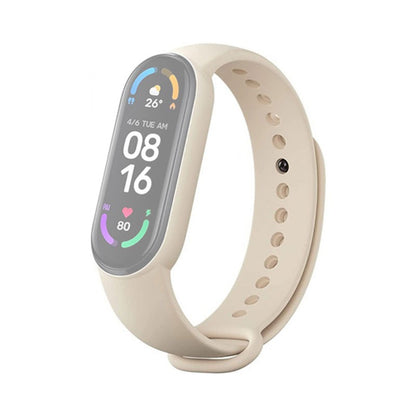 Set 3 curele Bratara fitness Xiaomi Mi Smart Band 6 - Ivory, Verde Maslin, Galben