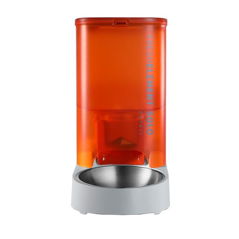 Dozator automat mancare PETKIT Fresh Element Solo, Orange, animale de companie