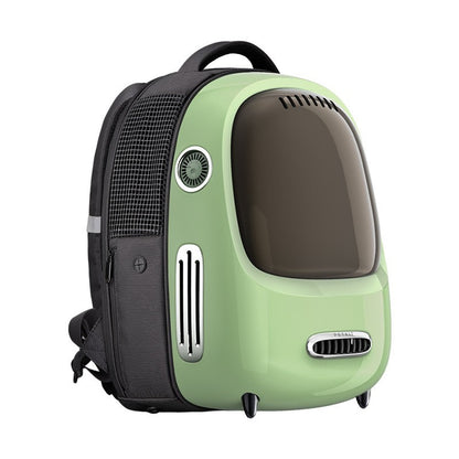 Rucsac cu hublou PETKIT Cat Travel Bag, Green