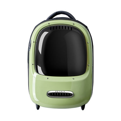 Rucsac cu hublou PETKIT Cat Travel Bag, Green