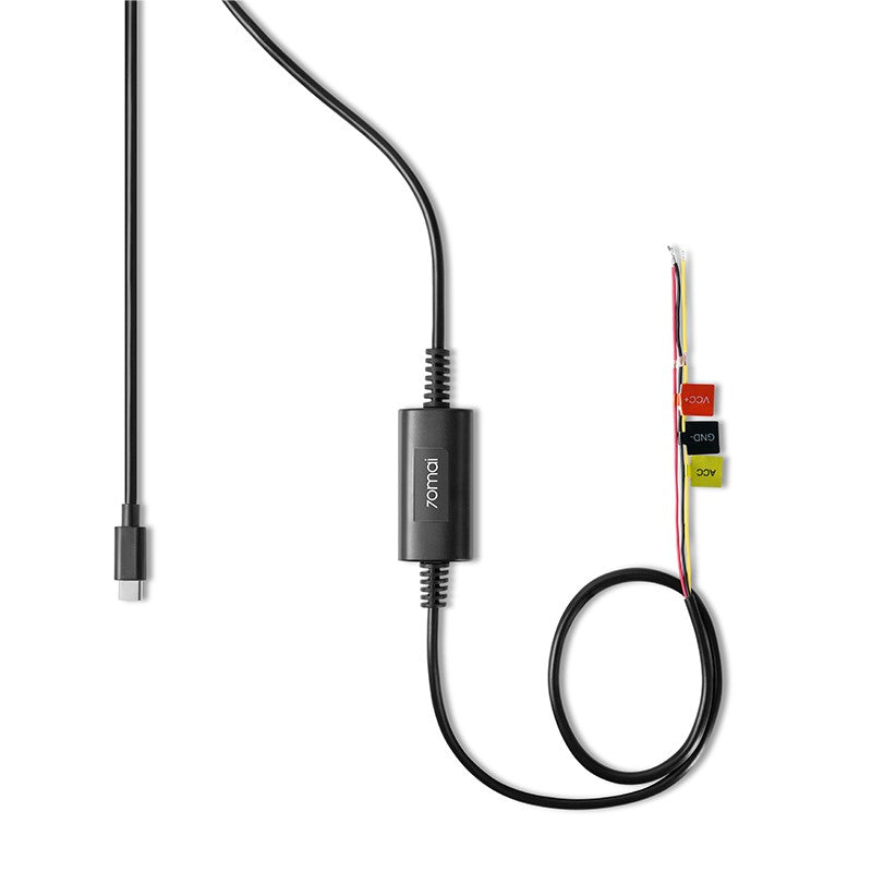 Resigilat - Set cabluri 70mai Hardwire Kit Type-C, compatibil cu camerele de bord 70mai A810, M500, M310, A510 si Omni 360 Dash Cam