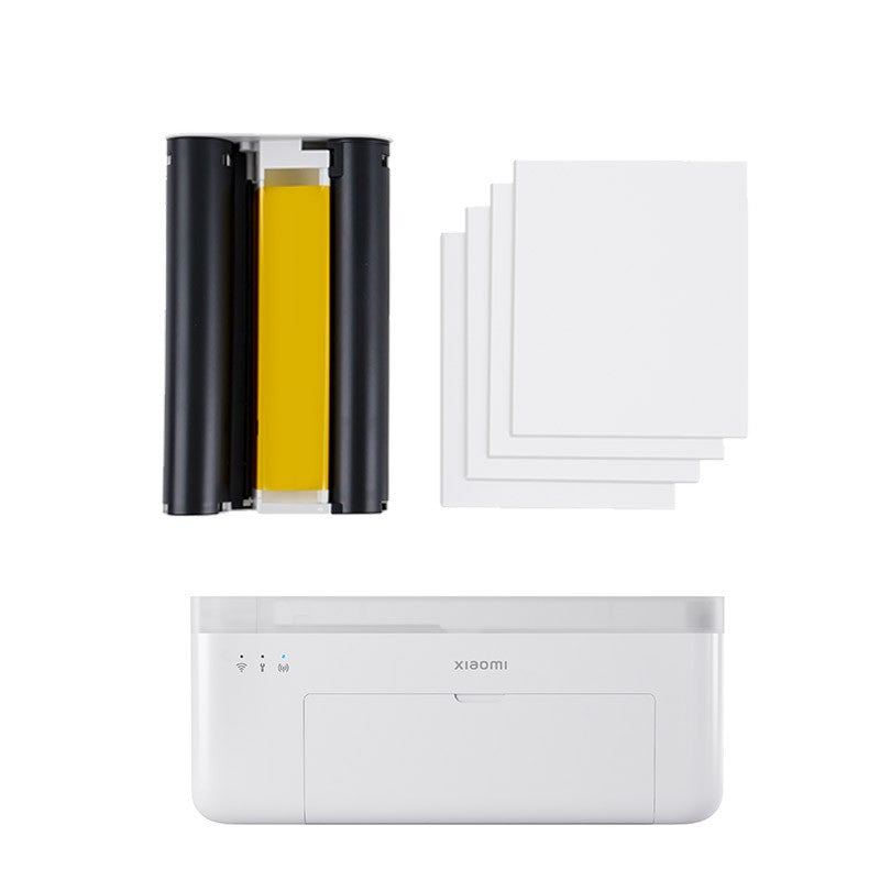 Resigilat - Hartie foto Xiaomi 3" si un cartus cu cerneala pentru imprimanta foto portabila Xiaomi Portable Photo Printer 1S EU