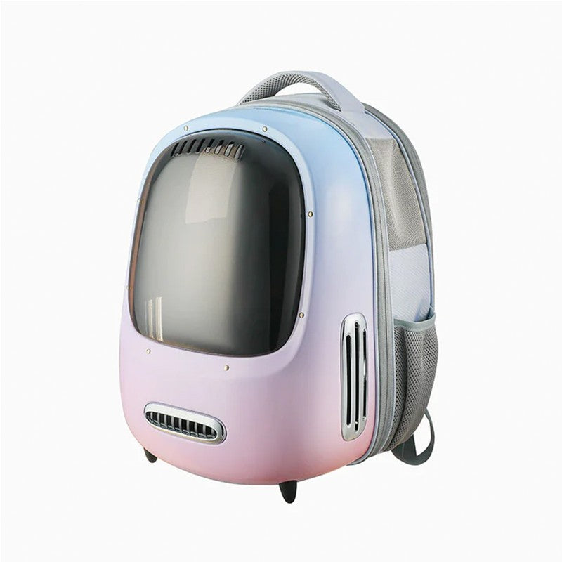 Rucsac cu hublou PETKIT Cat Travel Bag 2,  Ventilare, Sistem iluminare, Pink