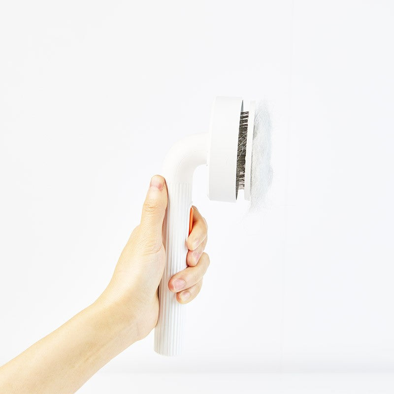 Perie pentru pisici si caini PETKIT Large Grooming Brush 2, cu buton autocuratare