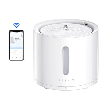 Fantana de apa automata PETKIT Eversweet Solo 2 Smart Pet Drinking Fountain, 2l, Filtru in 3 straturi, Bluetooth
