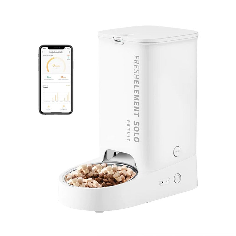 Dozator automat mancare animale de companie PETKIT Fresh Element Solo, 3l, Otel inoxidabil 304, Bluetooth