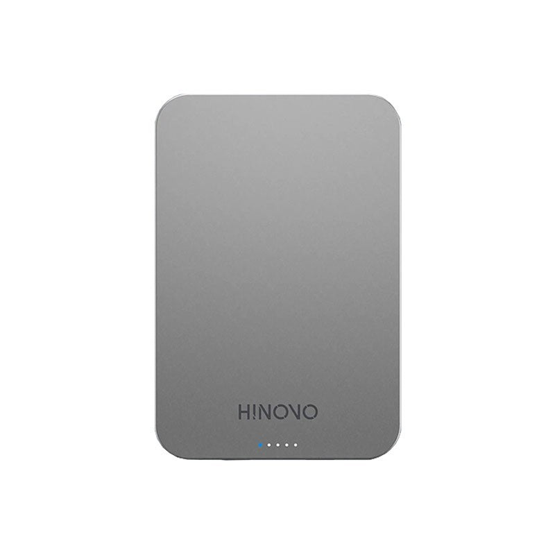 Resigilat - Baterie externa HINOVO MB1-5000 Magsafe Power Bank 5000mAh pentru iPhone, Incarcare Wireless, functie MagSafe, Atasare magnetica