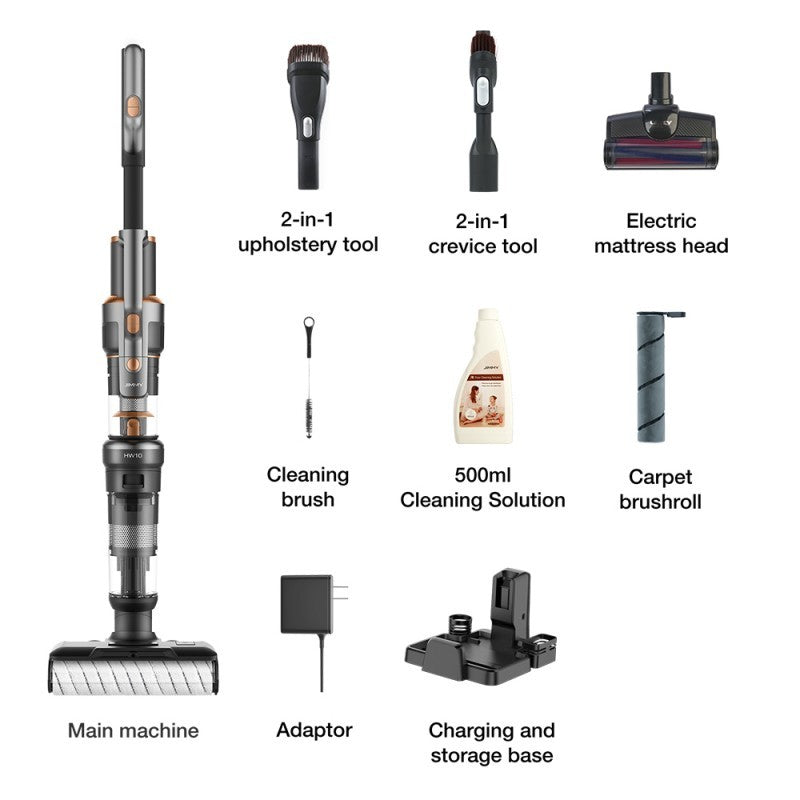 Aspirator vertical fara fir cu spalare JIMMY HW10 Pro Cordless 3-in-1 vacuum&washer, putere 350W, 18000Pa, autonomie 80 min