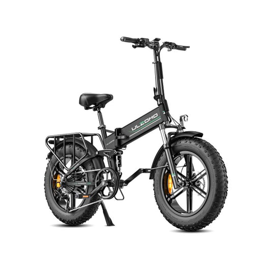 Bicicleta electrica pliabila Ulzomo Dunes 20 E-bike, 750W, 48V 16Ah, autonomie 120km, viteza maxima 40km/h**, Black, 20''