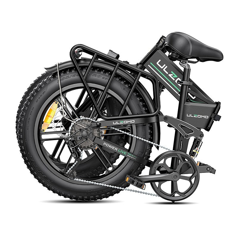 Bicicleta Electrica Pliabila Ulzomo Dunes 20, Negru | Blacktech