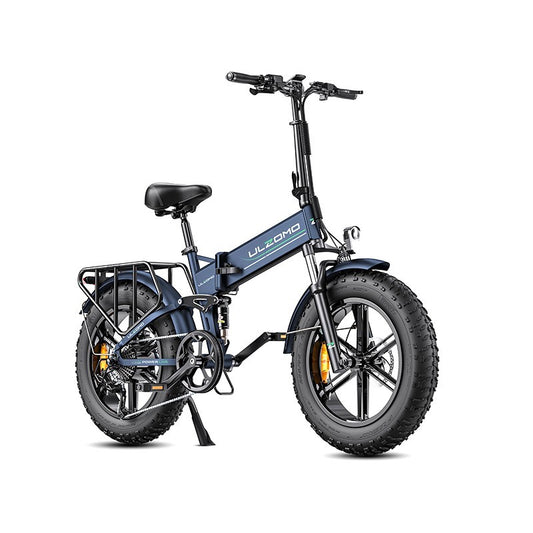 Bicicleta electrica pliabila Ulzomo Dunes 20 E-bike, motor 750W, 48V 16Ah, autonomie 120km, viteza maxima 40km/h**, Blue, 20''