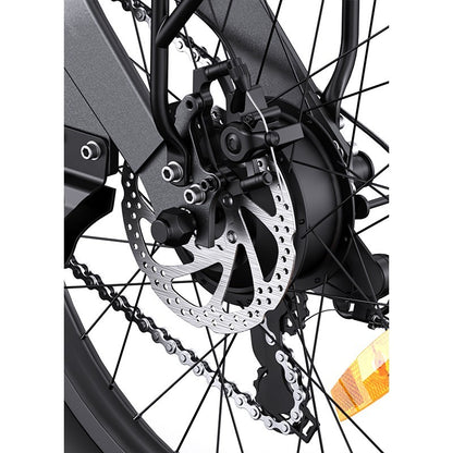 Bicicleta electrica pliabila Ulzomo Ridge 20 E-bike, 250W, 36V 15.6Ah, autonomie 60km, viteza maxima 25km/h, Gray, 20''