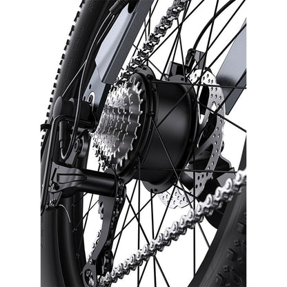 Bicicleta electrica pliabila Ulzomo Ridge 20 E-bike, 250W, 36V 15.6Ah, autonomie 60km, viteza maxima 25km/h, Gray, 20''