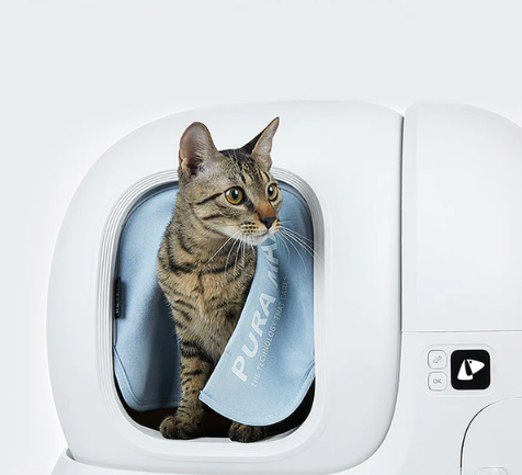 Perdea magnetica rezistenta la praf PetKit Magnetic Dustproof Curtain, compatibila cu Litiera smart PetKit Pura Max