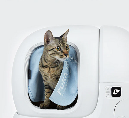 Perdea magnetica rezistenta la praf PetKit Magnetic Dustproof Curtain, compatibila cu Litiera smart PetKit Pura Max